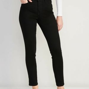 Brand New old navy power slim straight high rise black size 6 regular